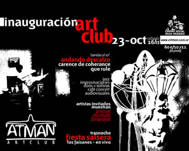 ATMAN ARTCLUB - lucas j concia - diseño en comunicacion visual - diseño grafico