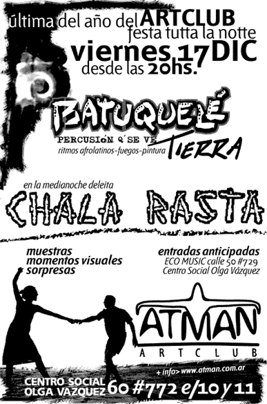 ATMAN ARTCLUB - lucas j concia - diseño en comunicacion visual - diseño grafico